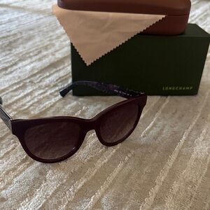 Longchamp Women's Dark Purple Sunglasses